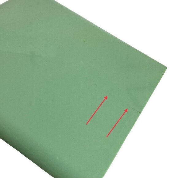 Molded Plastic Tissue Box Cover Mint Green Silver Square Bath Decor Vtg 60s 70s - Picture 8 of 8